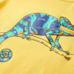 Detské tričko s dlhými rukávmi svetlookrové 116 – Obrázok 4