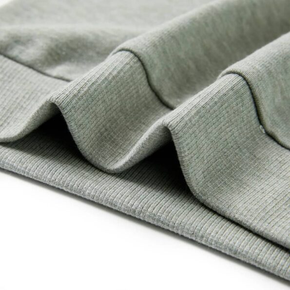 Detská mikina svetlá kaki melanž 116 – Obrázok 6