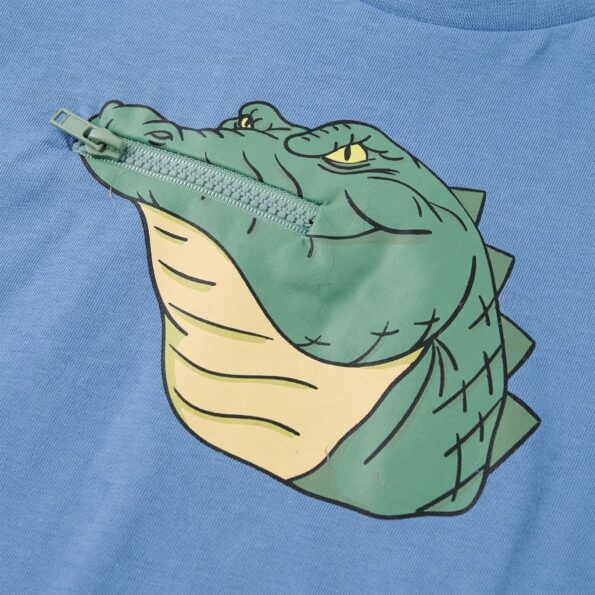 Detské tričko stredne modré 128 – Obrázok 4