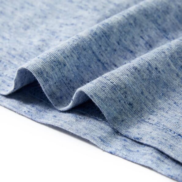 Detské tričko s krátkymi rukávmi modré melanž 116 – Obrázok 6