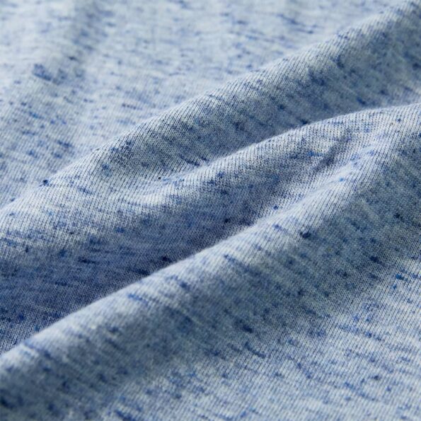 Detské tričko s krátkymi rukávmi modré melanž 116 – Obrázok 7