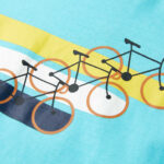 Detské tričko s krátkym rukávom aqua 116 – Obrázok 4