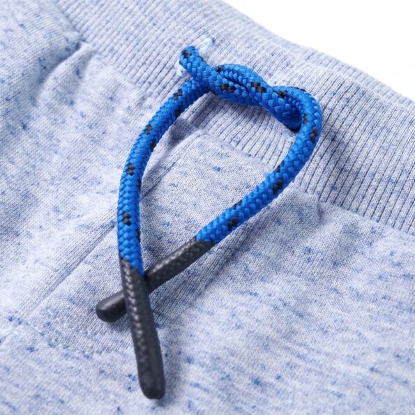 Detské kraťasy so šnúrkou modré melanž 104 – Obrázok 4