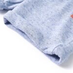 Detské kraťasy so šnúrkou modré melanž 104 – Obrázok 6