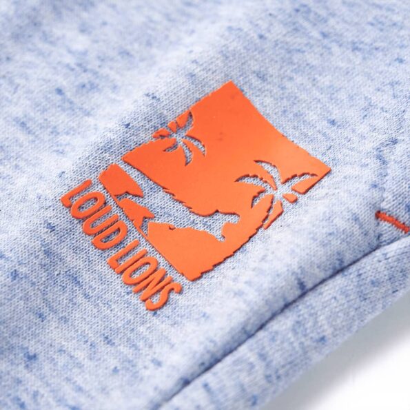 Detské kraťasy so šnúrkou modré melanž 128 – Obrázok 5