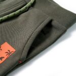 Detské kraťasy so šnúrkou tmavé kaki 128 – Obrázok 5
