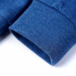 Detská mikina tmavomodrá melanž 116 – Obrázok 5