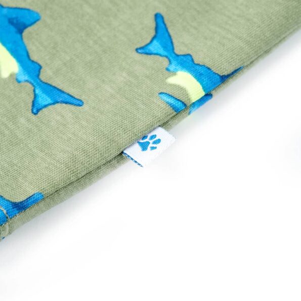 Detské tričko svetlé kaki 116 – Obrázok 5