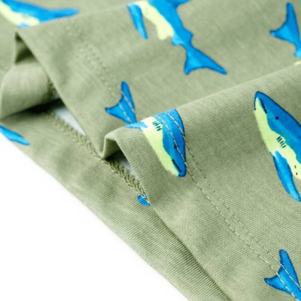 Detské tričko svetlé kaki 116 – Obrázok 6