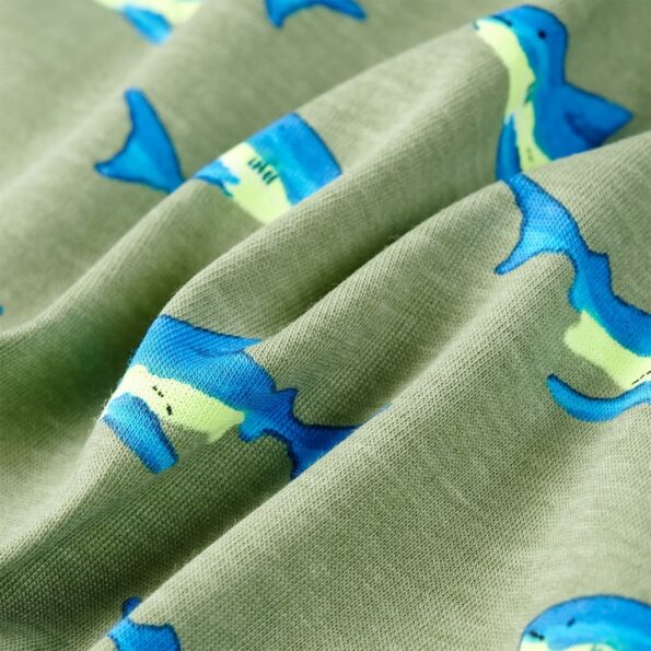 Detské tričko svetlé kaki 116 – Obrázok 7