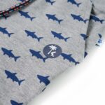 Detské kraťasy so šnúrkou svetlosivé melanž 116 – Obrázok 4