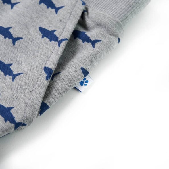 Detské kraťasy so šnúrkou svetlosivé melanž 116 – Obrázok 5