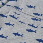 Detské kraťasy so šnúrkou svetlosivé melanž 116 – Obrázok 6