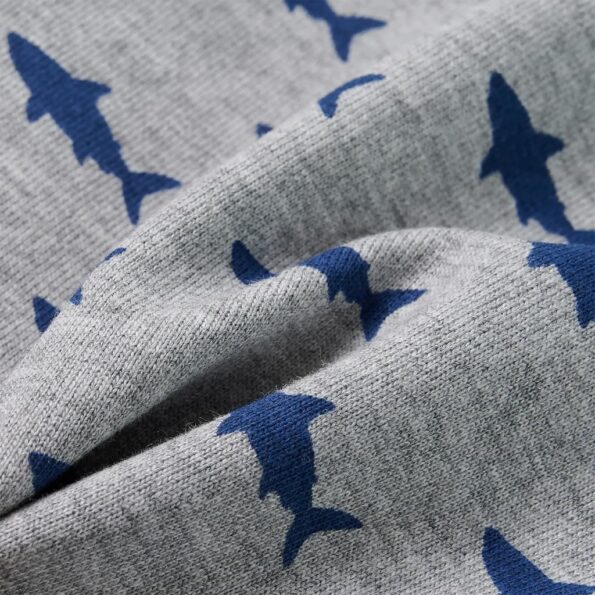 Detské kraťasy so šnúrkou svetlosivé melanž 116 – Obrázok 7