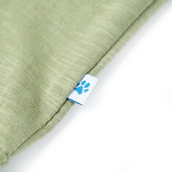 Detské tričko svetlé kaki 128 – Obrázok 5