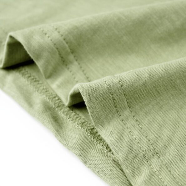 Detské tričko svetlé kaki 128 – Obrázok 6