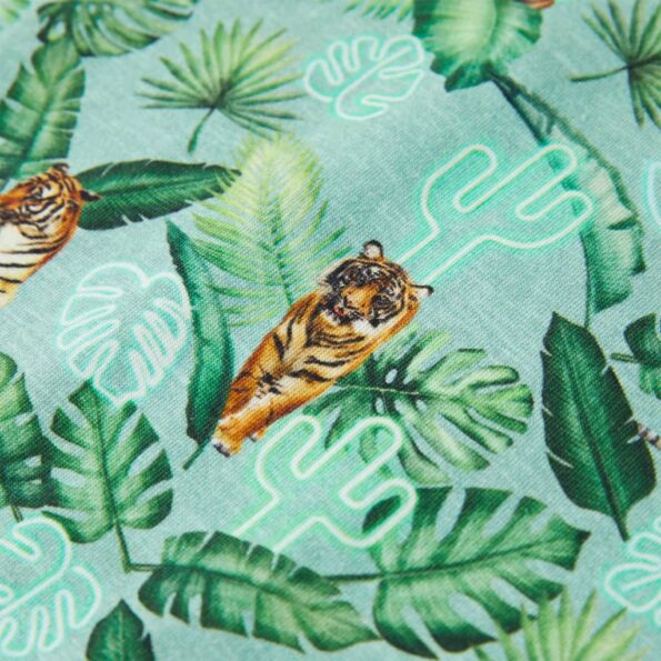 Detské tričko svetlozelené melanž 128 – Obrázok 4