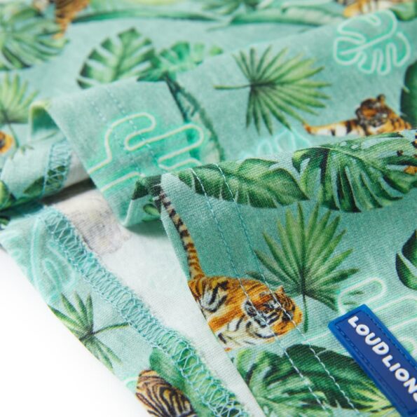 Detské tričko svetlozelené melanž 128 – Obrázok 6