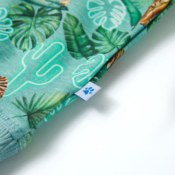 Detská mikina svetlozelená melanž 116 – Obrázok 5