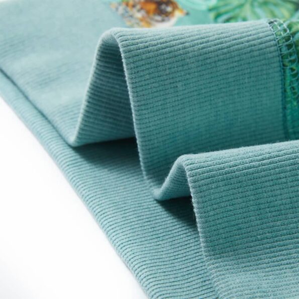 Detská mikina svetlozelená melanž 116 – Obrázok 6