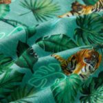 Detská mikina svetlozelená melanž 116 – Obrázok 7