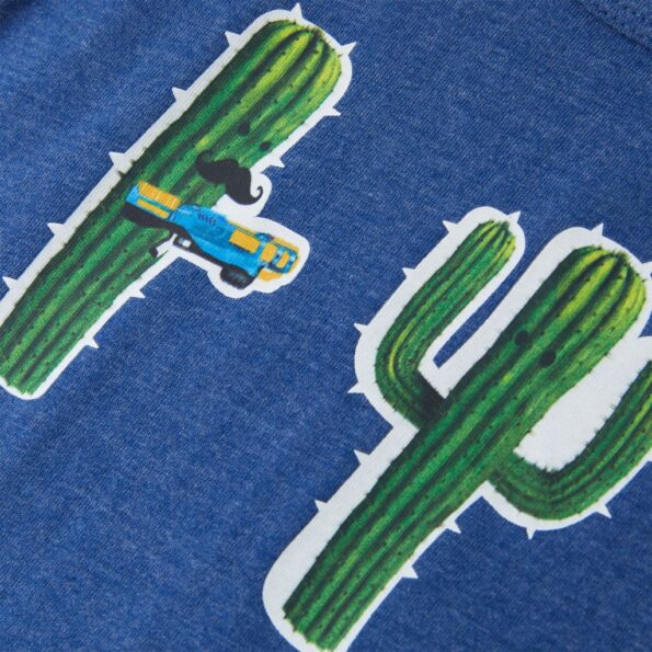 Detské tielko tmavomodré melanž 104 – Obrázok 4