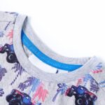 Detské tričko sivé melanž 116 – Obrázok 3