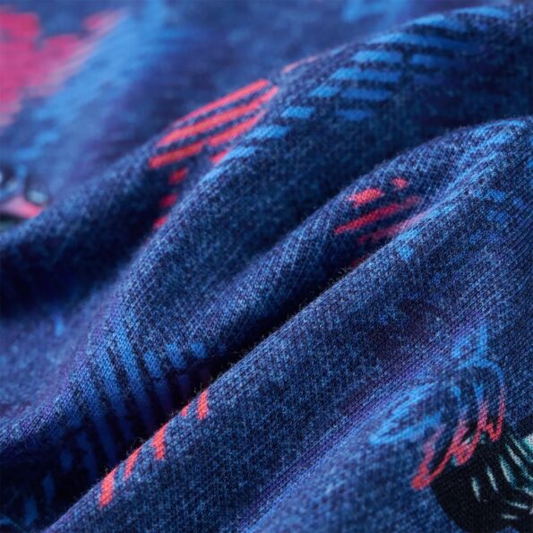 Detské tričko tmavomodré melanž 116 – Obrázok 7