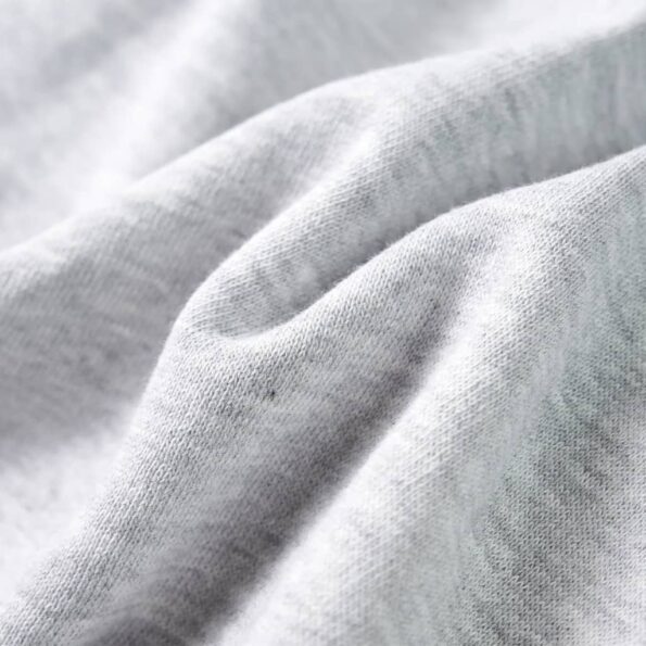 Detská mikina s kapucňou sivá melanž a oranžová 128 – Obrázok 7