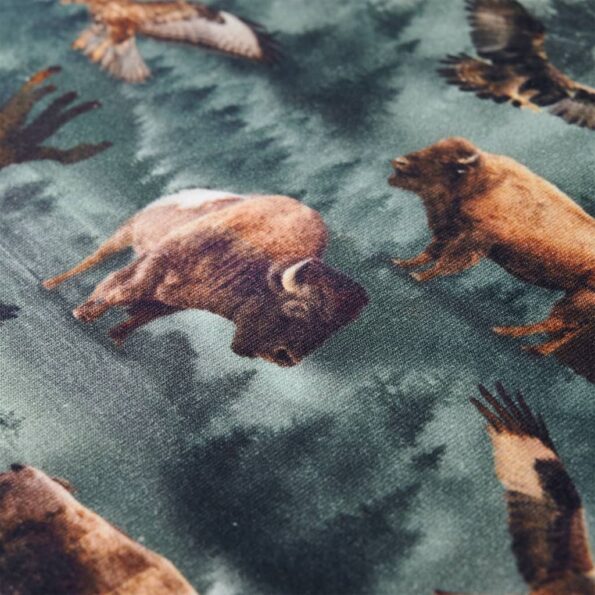 Detská mikina tmavozelená 116 – Obrázok 4