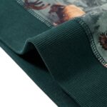 Detská mikina tmavozelená 116 – Obrázok 6