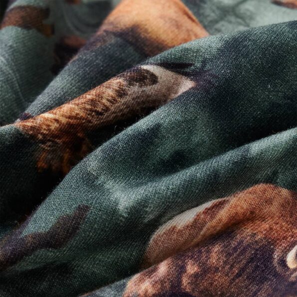 Detská mikina tmavozelená 116 – Obrázok 7