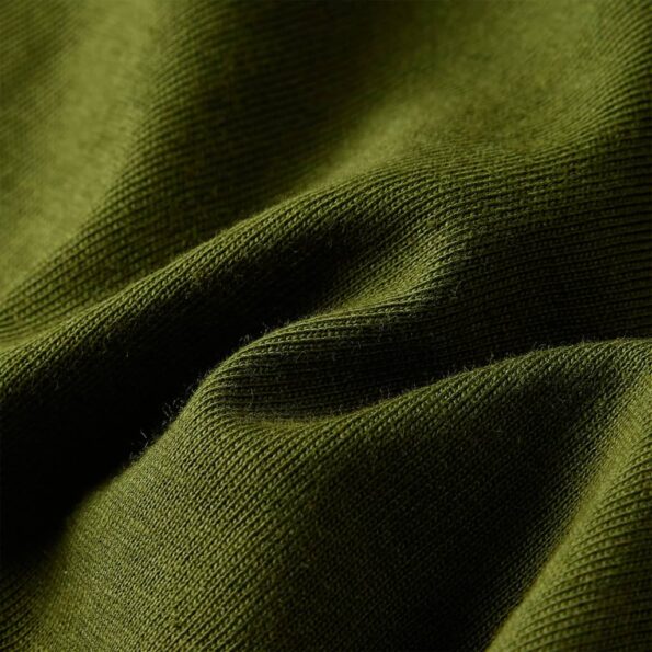 Detské tričko s dlhými rukávmi tmavé kaki 128 – Obrázok 7