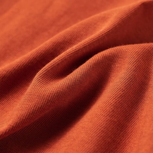 Detské tričko s dlhými rukávmi svetlohrdzavé 116 – Obrázok 7