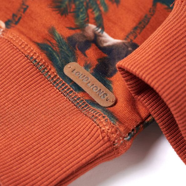 Detská mikina svetlohrdzavá 128 – Obrázok 5