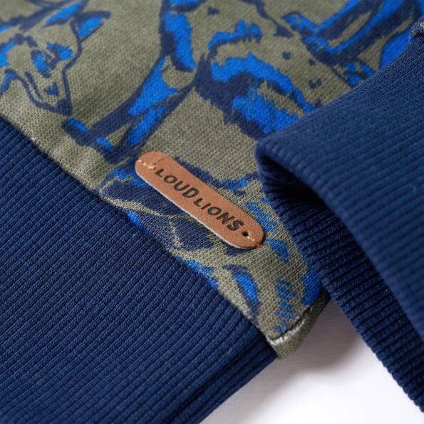 Detská mikina kaki 116 – Obrázok 4