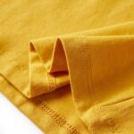 Detské tričko s dlhými rukávmi tmavookrové 104 – Obrázok 6