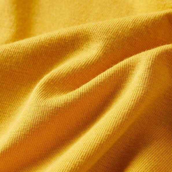 Detské tričko s dlhými rukávmi tmavookrové 104 – Obrázok 7