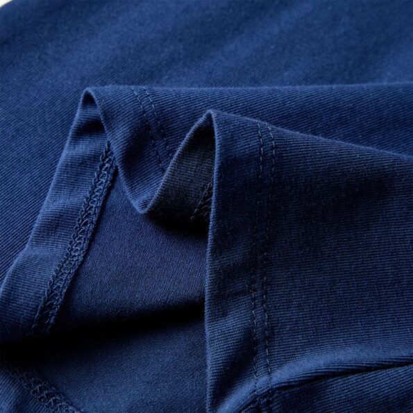 Detské tričko s dlhými rukávmi námornícke modré 128 – Obrázok 8