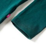 Detské tričko s dlhými rukávmi tmavoyelené 104 – Obrázok 5