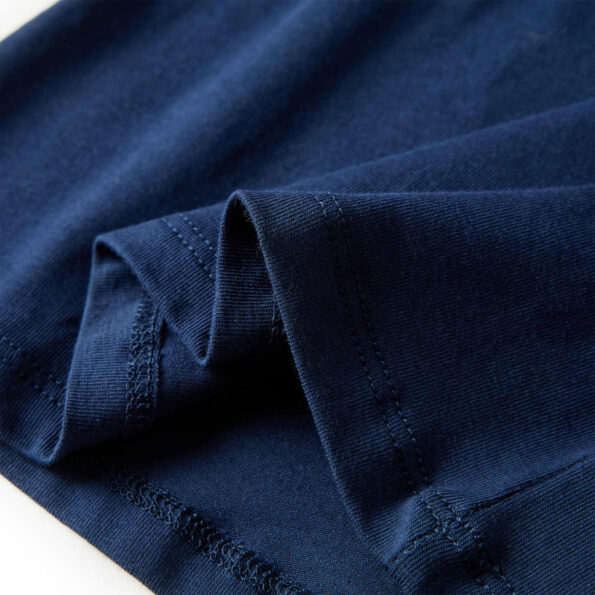 Detské tričko s dlhými rukávmi námornícke modré 128 – Obrázok 7