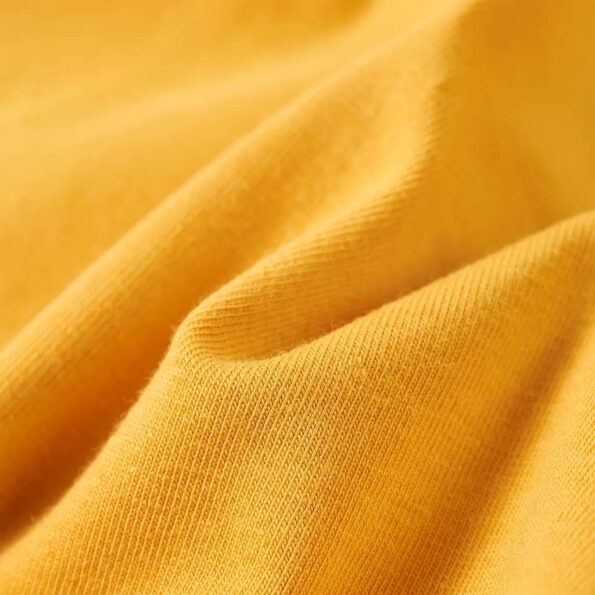 Detské tričko s dlhými rukávmi okrové 116 – Obrázok 7