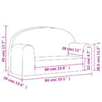 vidaXL Detská pohovka 2-miestna ružová mäkký plyš – Obrázok 7