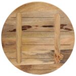 vidaXL Stolová doska Ø 50x1,5 cm okrúhla masívny surový mangovník – Obrázok 5