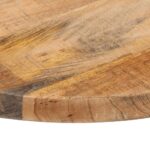 vidaXL Stolová doska Ø 50x1,5 cm okrúhla masívny surový mangovník – Obrázok 6