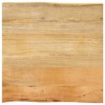 vidaXL Stolová doska 40x40x2,5 cm Live Edge z masívneho dreva Mango