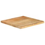 vidaXL Stolová doska 40x40x2,5 cm Live Edge z masívneho dreva Mango – Obrázok 2