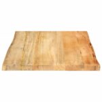 vidaXL Stolová doska 40x40x2,5 cm Live Edge z masívneho dreva Mango – Obrázok 4