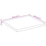 vidaXL Stolová doska 40x40x2,5 cm Live Edge z masívneho dreva Mango – Obrázok 9
