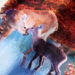 Detské šaty s dlhými rukávmi staroružové 116 – Obrázok 4